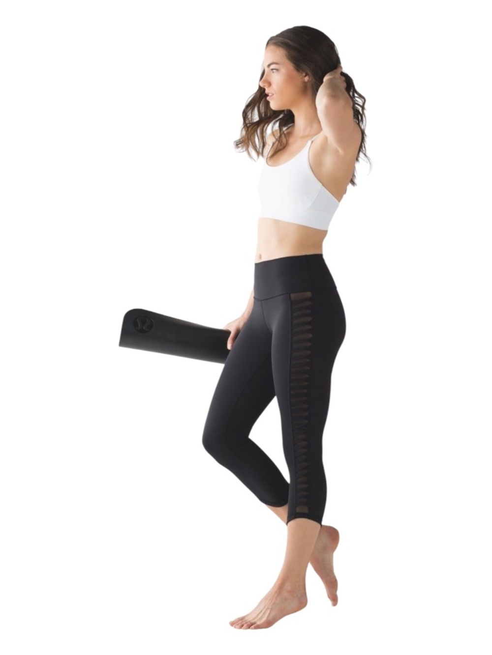 Lululemon Sunshine Salutation Yoga Crop Leggings 8